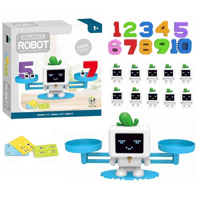 MINNICS Robot Balance Educational Toy for Kids  STEM Learning Toy for 3+ Years Boys & Girls
