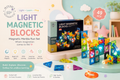 49 PCS Light Magnetic Blocks for Kids | LED Magnetic Building Tiles | STEM Educational Construction Toy | Age 3+ Years
