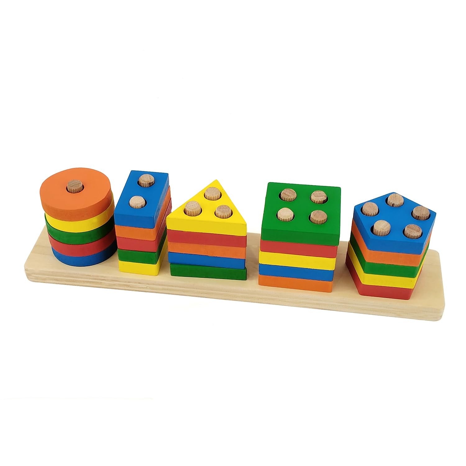 MINNICS Geometric Angle Blocks for Kids | 26 Pcs Montessori Sorting & Stacking Educational Toy