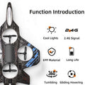 Remote Control Flying Airplane RC Glider Fighter Jet Aeroplane Drone with Rechargeable Battery