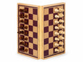Magnetic Wooden Chess Set | Foldable Travel Chess Board with Magnetic Pieces | Classic Strategy Game for Kids & Adults | Portable Wooden Chess Set