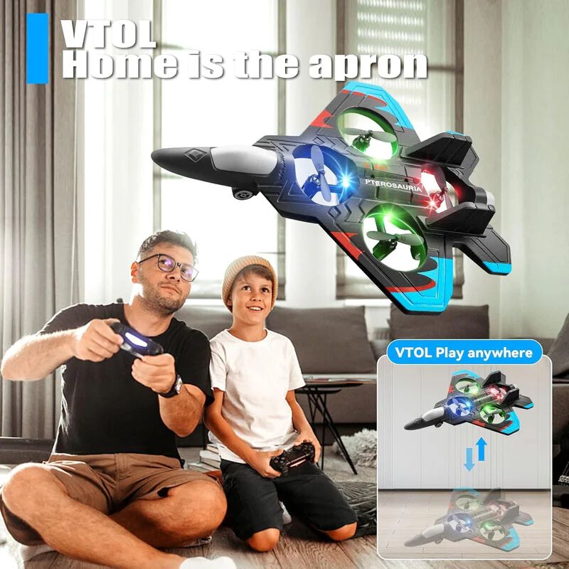 Remote Control Flying Airplane RC Glider Fighter Jet Aeroplane Drone with Rechargeable Battery